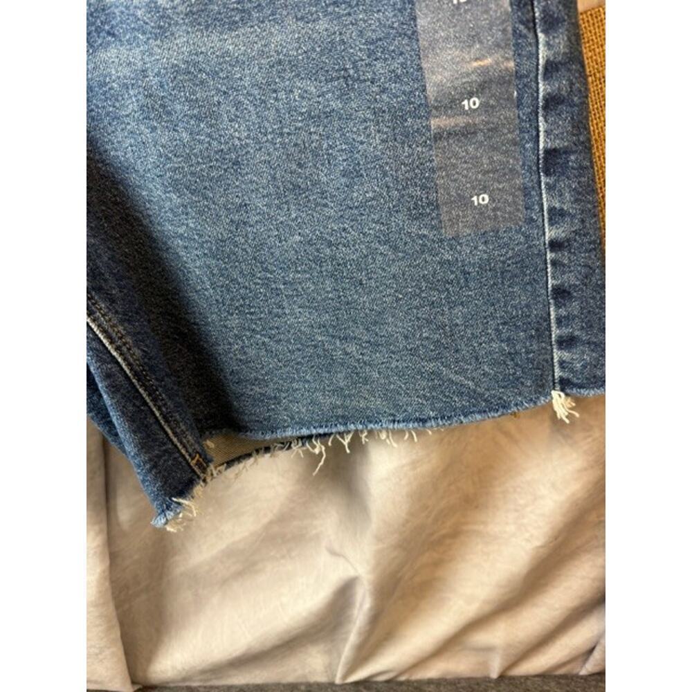 New Eddie Bauer Women Size 10 Blue Stretch Cotton High Rise Cutoff Denim Shorts - Picture 5 of 9